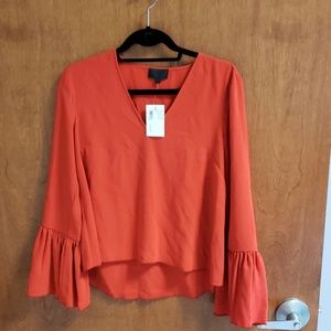 Intermix bell sleeve top